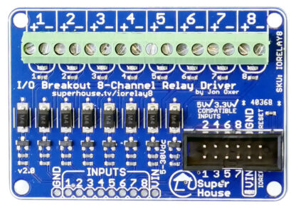 I/O Breakout 8 Channel Relay Driver - Image 2