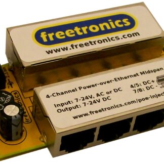 4-Channel Power-over-Ethernet Midspan Injector (Double Sided)