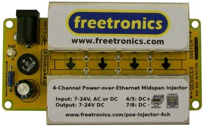 4-Channel Power-over-Ethernet Midspan Injector (Double Sided) - Image 2