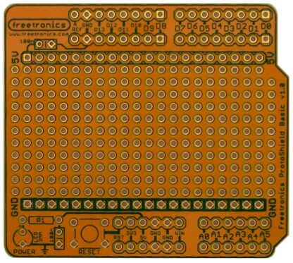 ProtoShield Basic for Arduino, old-style headers